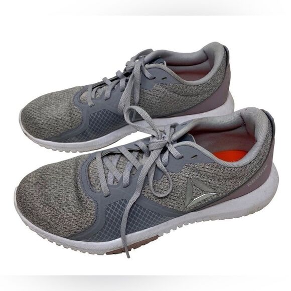 Reebok 8 Gray Flexagon Force Cross Trainer Lace-Up Sneaker - Picture 1 of 9